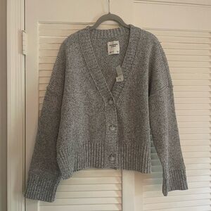Abercrombie & Fitch Heather Gray Cardigan